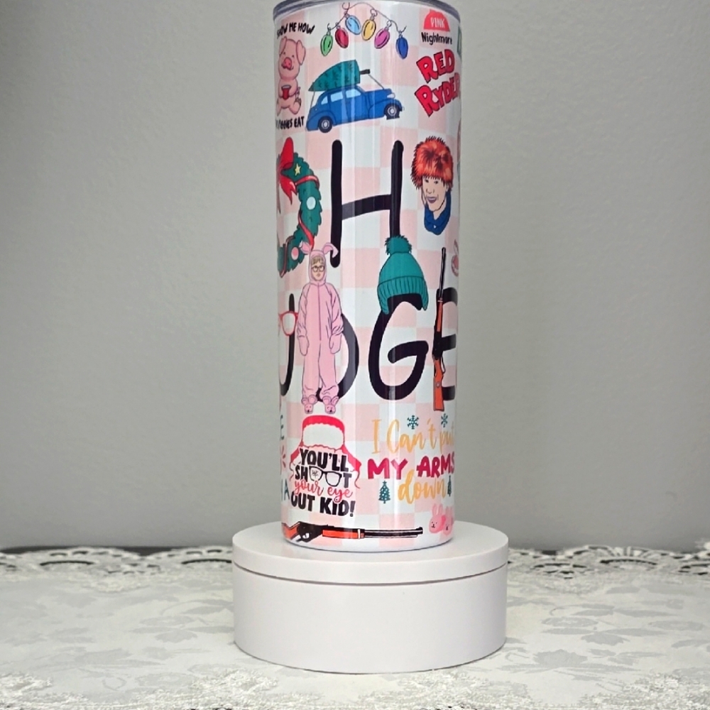 Custom 20oz Stainless Steel Tumbler - Christmas Story